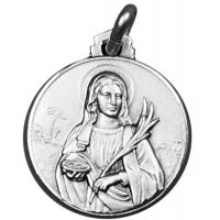 Médaille Sainte Lucie de Syracuse argent 10mm